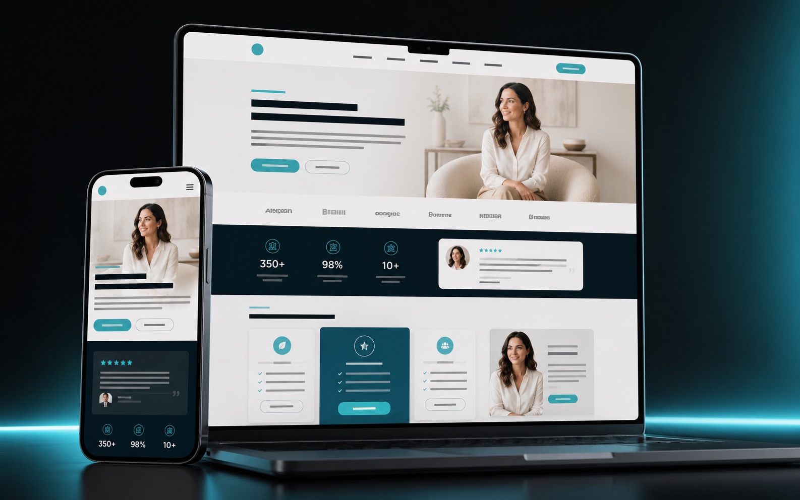 Coach and consultant website concept